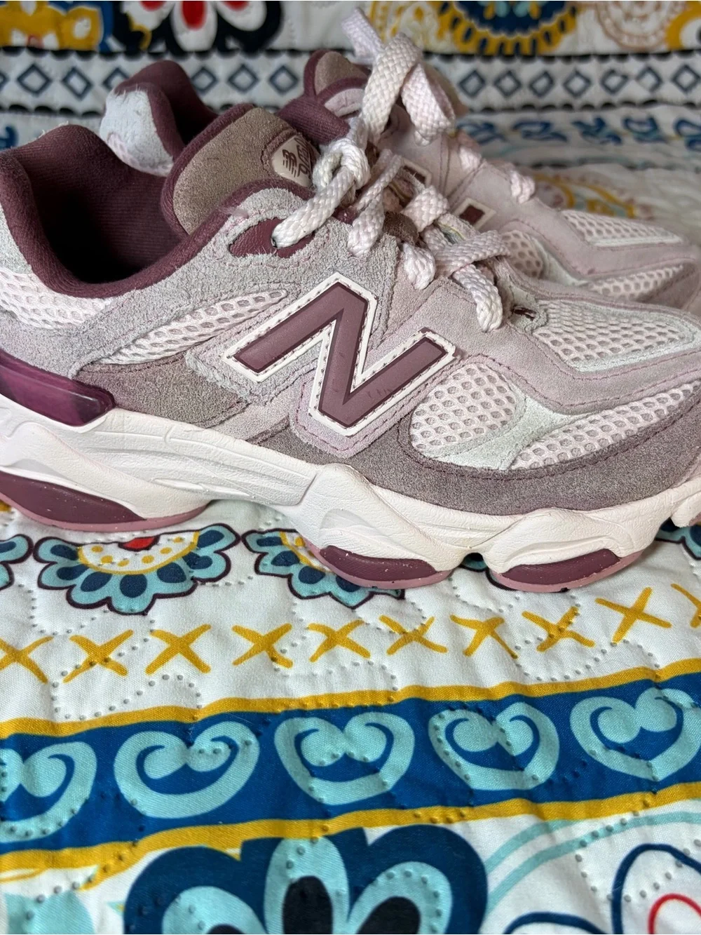New Balance Kids Light Pink and Rose Sneakers